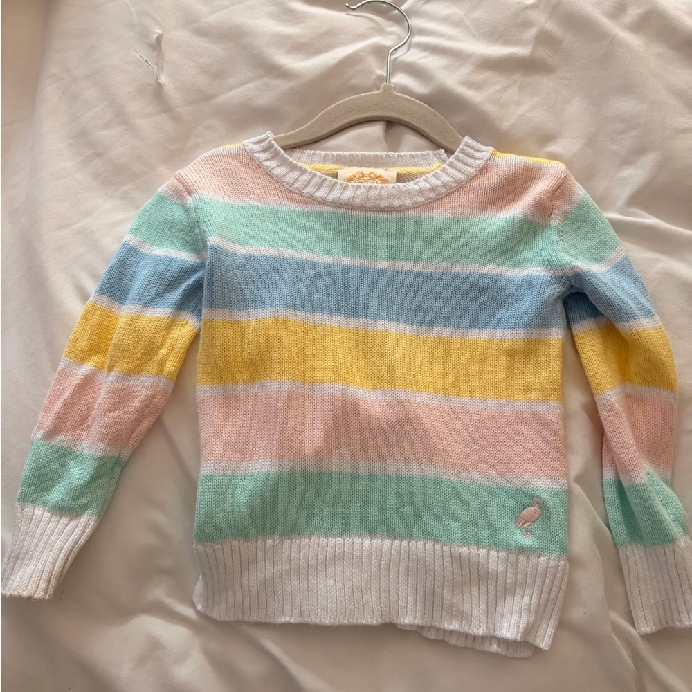 The Beaufort Bonnet Company Pastel Striped Kids Sweater